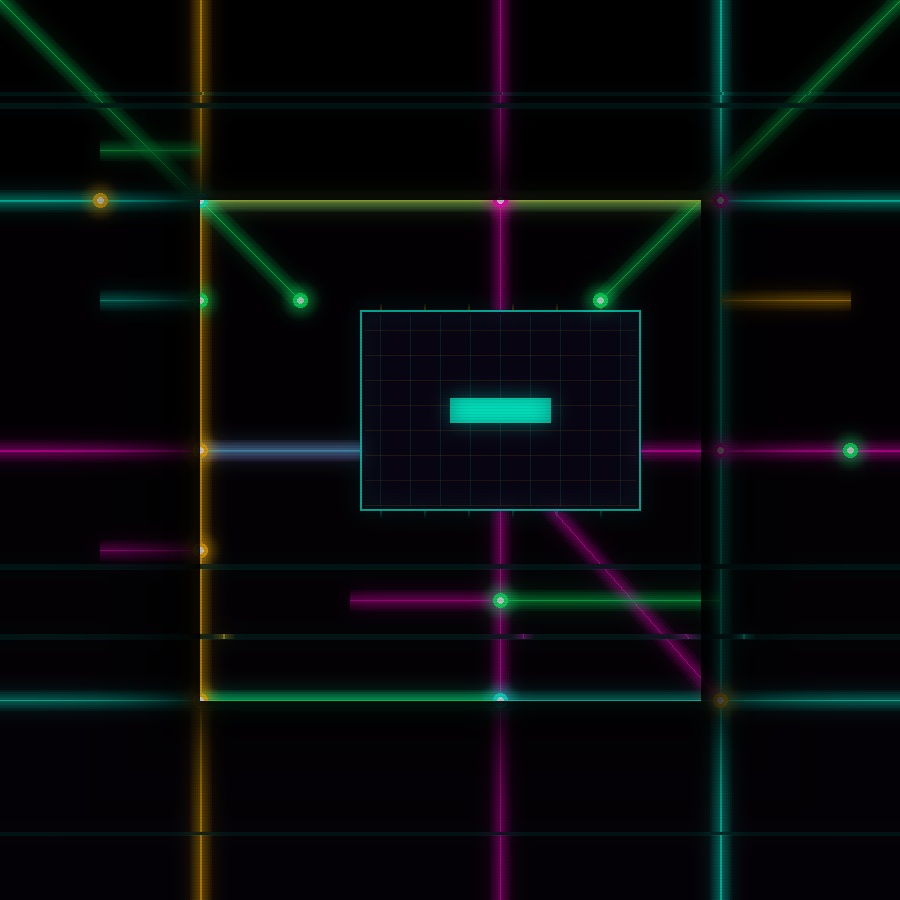 Neon Circuit Board