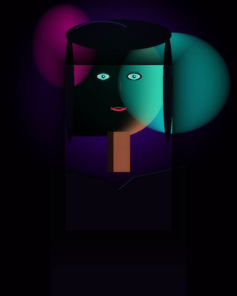 Neon Cinematic Portrait