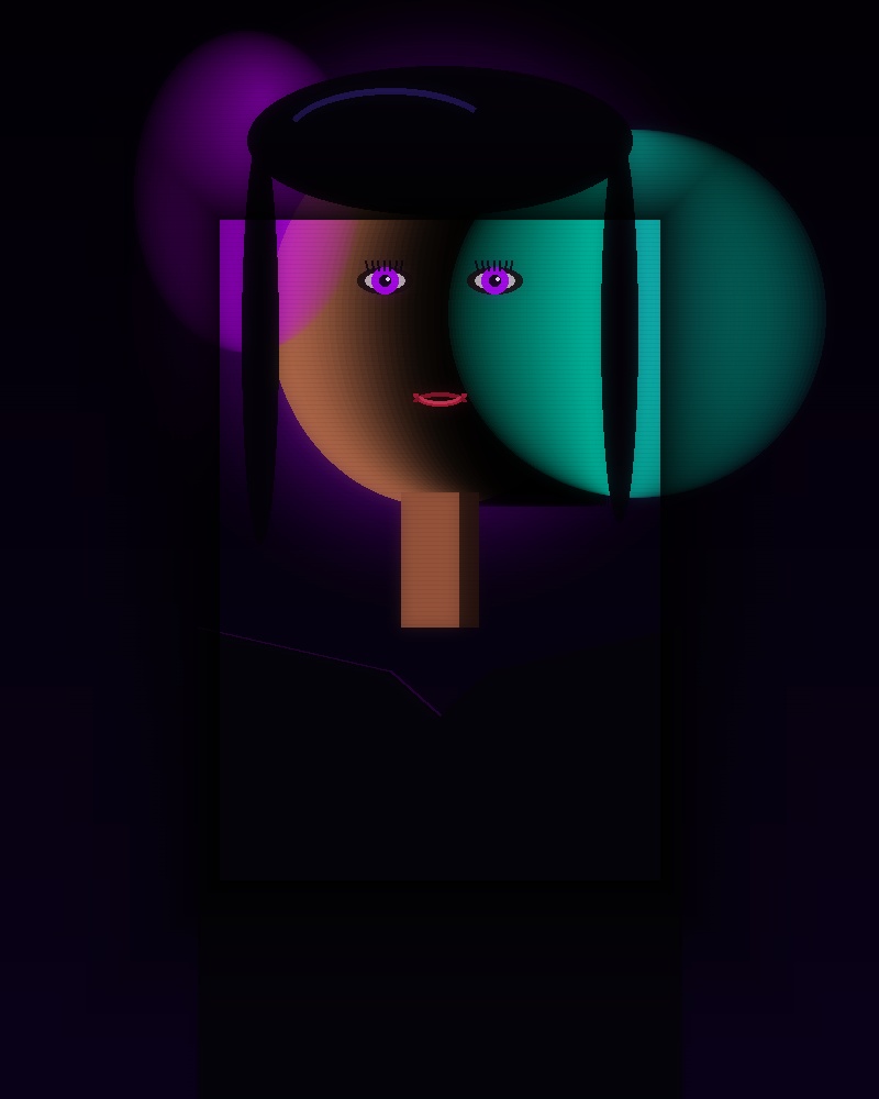 Neon Fashion Portrait